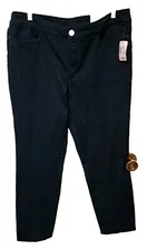 NWT Christopher & Banks Women's Size 12 Avg Dk Green Tapered Strt Fit Midrise