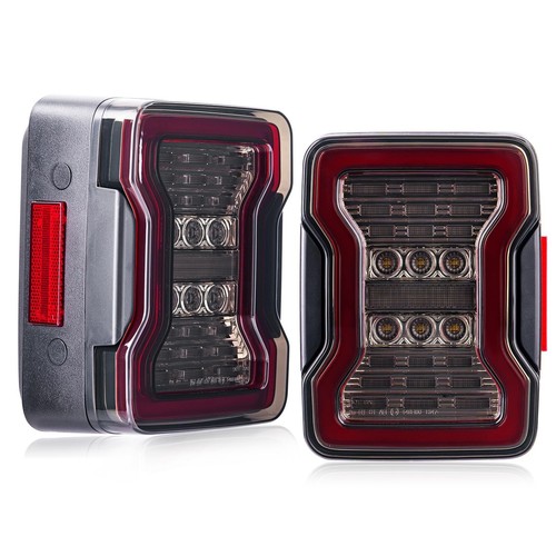 LED Tail Lights Compatible with Wrangler JK JKU 2007-2018, Unique design, inc...