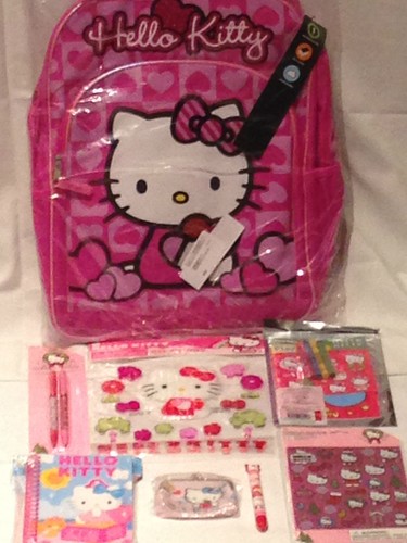 ❤️HELLO KITTY SET 🙂 Weihnachten 🙂 Strumpfstoff Party Gefälligkeiten NEU Geschenk 12 verfügbar❤️ - Bild 1 von 11