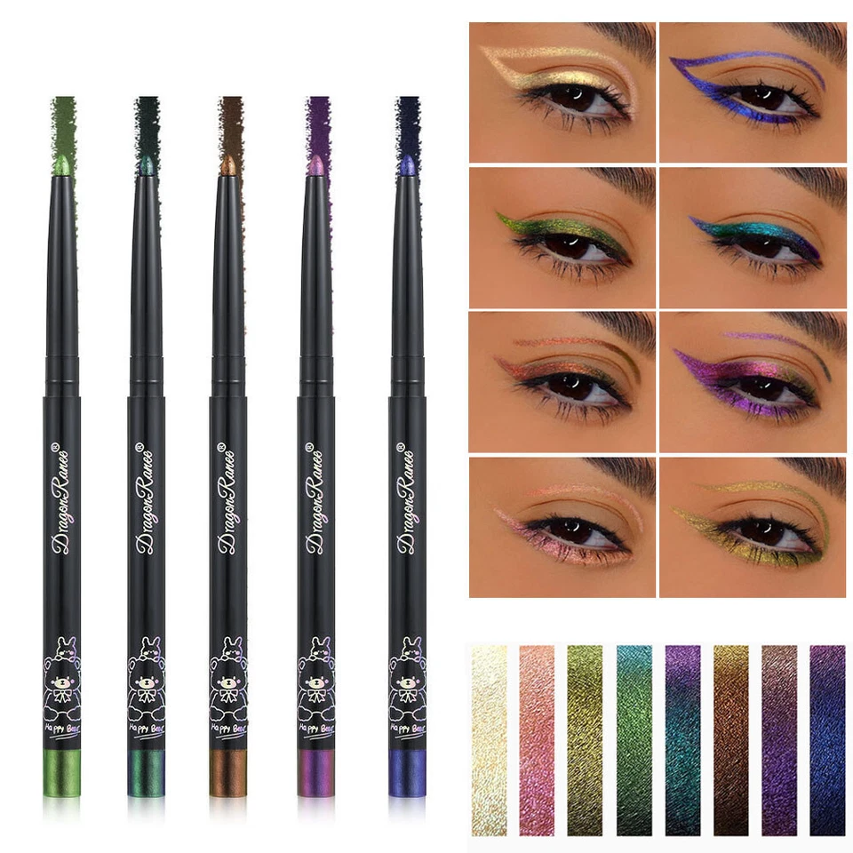 Multi Chrome Highlights Colorful Eyeliner Eye Liner Gel Pencil Waterpoof Lasti √ - Image 3 of 4