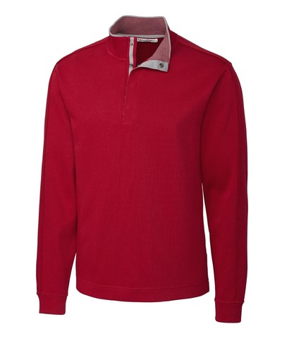 Cutter & Buck Fulltime Pima Snap Placket Overknit SWEATER-SWEATSHIRT SZ:2XB NWT - Picture 4 of 6