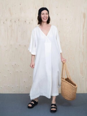 The Assembly Line Schnittmuster Kaftan Kleid Damen XS-L