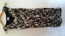 Womens Ann Taylor Dress 2 Black Floral