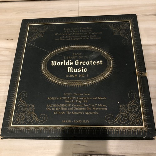 Worlds Greatest Music **Vinyl Album No. 1 & 5** Classical Music Record