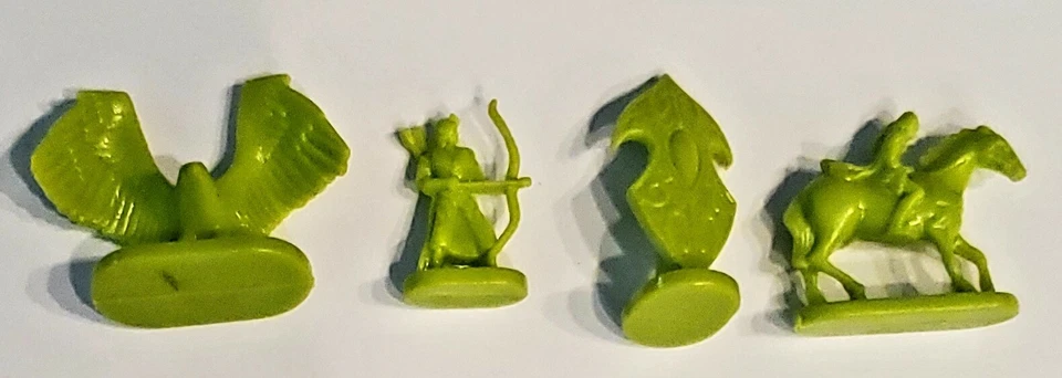 48 RISK Lord Of The Rings Middle Earth Green Army Replacement Game Pieces Lot - Image 3 of 4