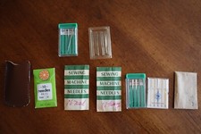 Mixed Lot of Sewing Machine Needles Orange Singer Schmetz Two Twin Needles