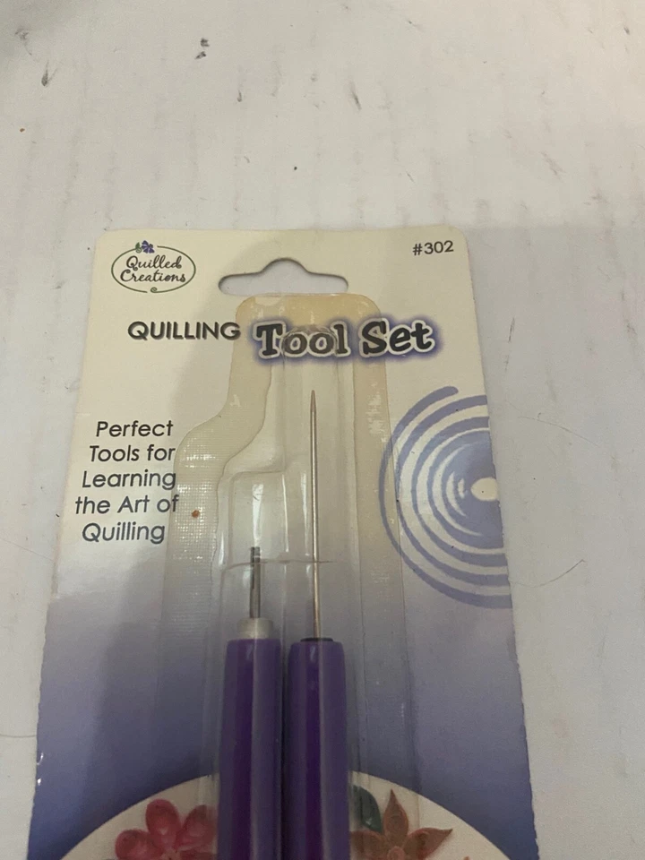 NUEVO JUEGO de herramientas de acolchado ranuradas + agujas de Quilled Creations Foto 2 de 4