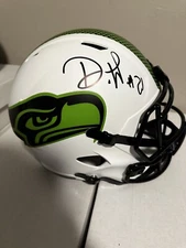 💥Devon Witherspoon Auto Full Size Lunar Speed Replica Helmet Seahawks MCS COA