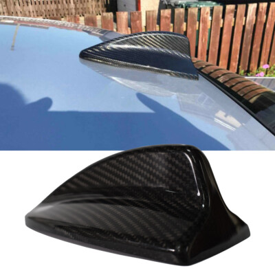 1PCS Real Carbon Fiber Black Roof Shark Fin Antenna Cover Fits 07-13 E70 X5 X5M