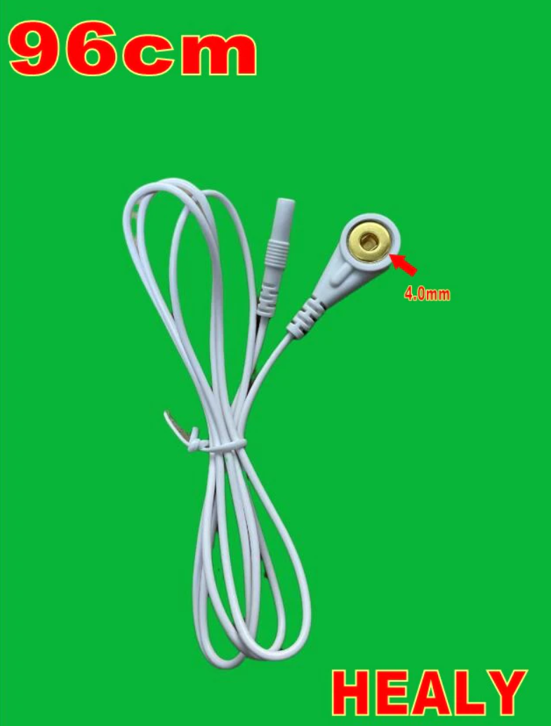 Connection Cable Wire for Healy Device 4mm Snap 96cm Long 2 mm