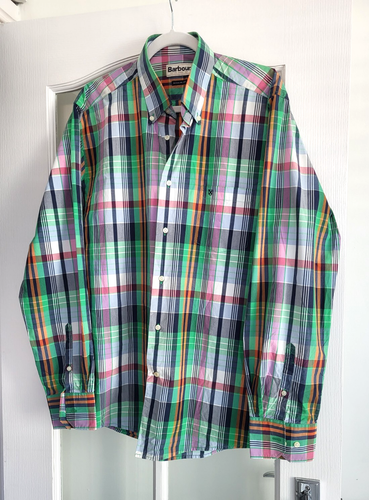 NWOT Barbour Men's tartan check shirt size L 44 inch chest