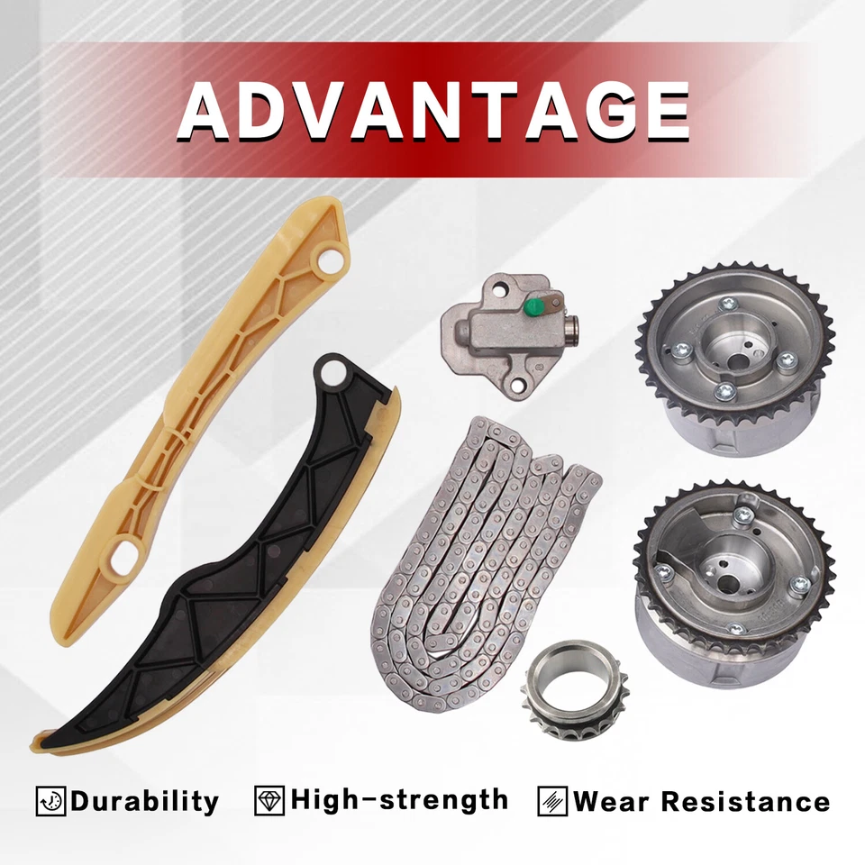 Kit de cadena de distribución VVT engranaje para Kia Sportage Soul Rio Forte Carens 2010-2019 1,6 L Foto 2 de 4