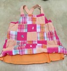 NWOT GYMBOREE plaid popsicle patchwork print blouse shirt tank top size 6 — photo 4