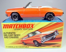 AUTHENTIC LESNEY EDITION MATCHBOX '71 Chevelle SS Converable Mint with Box MIB