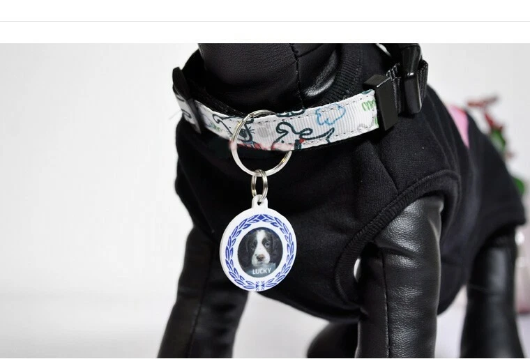 Llavero redondo artesanal de polímero blanco en blanco para sublimación 35x35 mm 10 piezas Foto 2 de 4