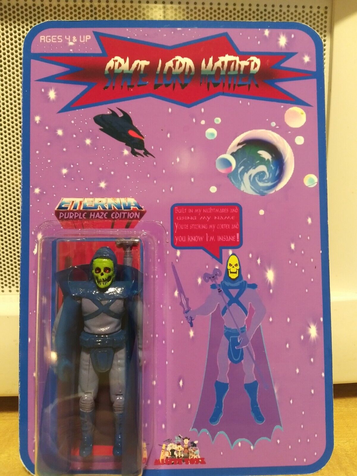 custom action figures 3.75 Space Lord Mother Art Toy. For display purposes. MOTU