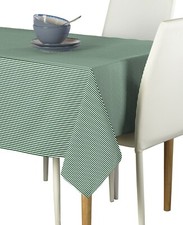 Pinstripes Hunter Signature Tablecloth - Assorted Sizes