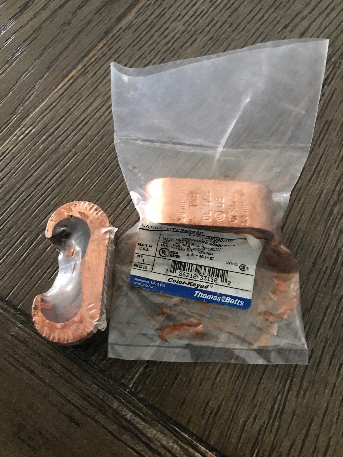 THOMAS & BETTS CTP250250 CTAP GROUNDING CONNECTOR *NEW* eBay