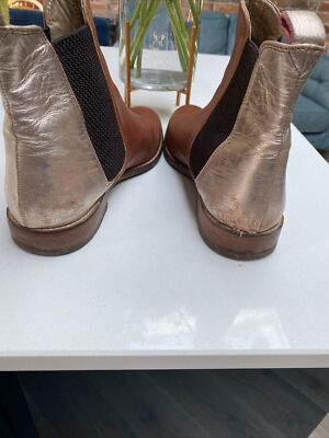 joules rose gold chelsea boots