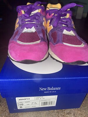 Size 10 - New Balance 990v2 Made in USA Teddy Santis Purple  display picture 1