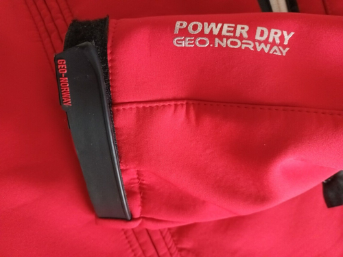 Geographical Norway Men's Softshell Jacket SZ S Hood Zip Insulating PLATINUM4000 - Picture 13 of 14
