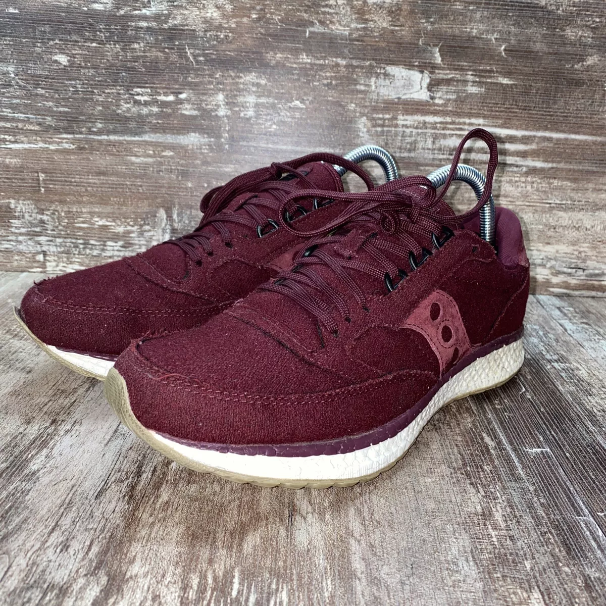 Saucony Women s Freedom Runner Size 9.5 Burgundy Wool Running Shoes