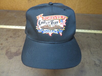 Vintage Forever Land of the free USA America Flag Eagle snapback hat Petro