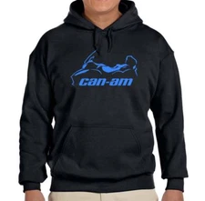 Can Am RT Motorcycle Black Hoodie Sweatshirt FREE SHIP