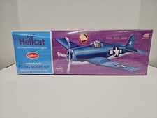 Guillow's Grumman F6F Hellcat Balsa Wood Model Airplane Kit, WWII Plane Sealed
