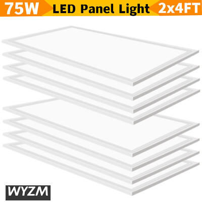 2x4ft Led Flat Panel Light,75W Led Drop Ceiling Troffer Light 5000K Bright White