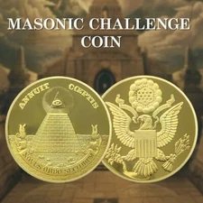 The Great Seal of the United States of America Challenge Coin Gold Finish Token