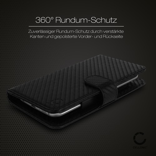 Funda protectora para Alcatel One Touch Pop C5 (5036 / 5036D) CAT B15 negra funda - Imagen 6 de 6