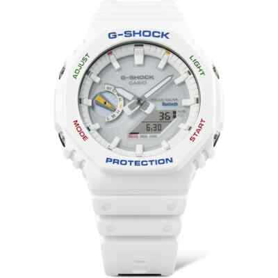 CASIO G-Shock Carbon Core Bluetooth Solar White Colorful Watch GA