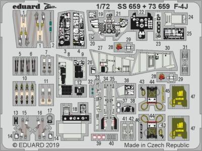 Eduard 73659 1:72 McDonnell F-4J Phantom (designed to be used with Academy kits)