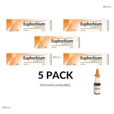 Euphorbium Compositum 20ml HEEL Nasal Spray Homeopathic Solution 5 PACK