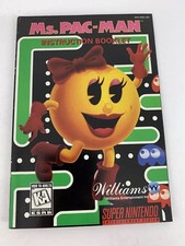 Ms Pac-Man  SNES Nintendo, Manual Only 