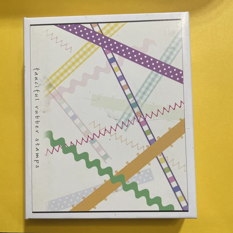 Juego de estampillas de goma Z Hero Arts fondo lunares cinta rick rack Foto 2 de 3