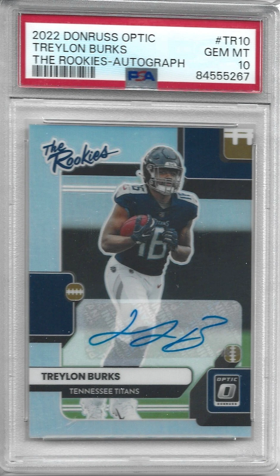 Treylon Burks Panini Donruss Optic the Rookies #TR10 Autograph
