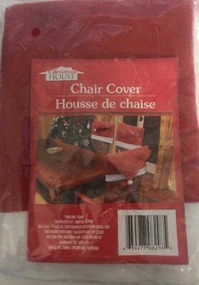 SET-4-Christmas Holiday Party RED SANTA HAT CAP CHAIR COVERS Kitchen Decorations