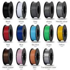 Kingroon 5KG 10KG 20KG PLA 1.75 mm Filament 3D for Printer Bundle 1KG Multicolor