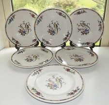 Syracuse China Corporation  USA Birds Of Paradise Hotel Ware 6 x dinner Plates 