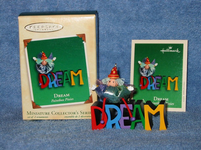 2002 Hallmark Miniature Orn~''Dream'' Paintbox Pixies~#1 First in Series~Set 2~MIB