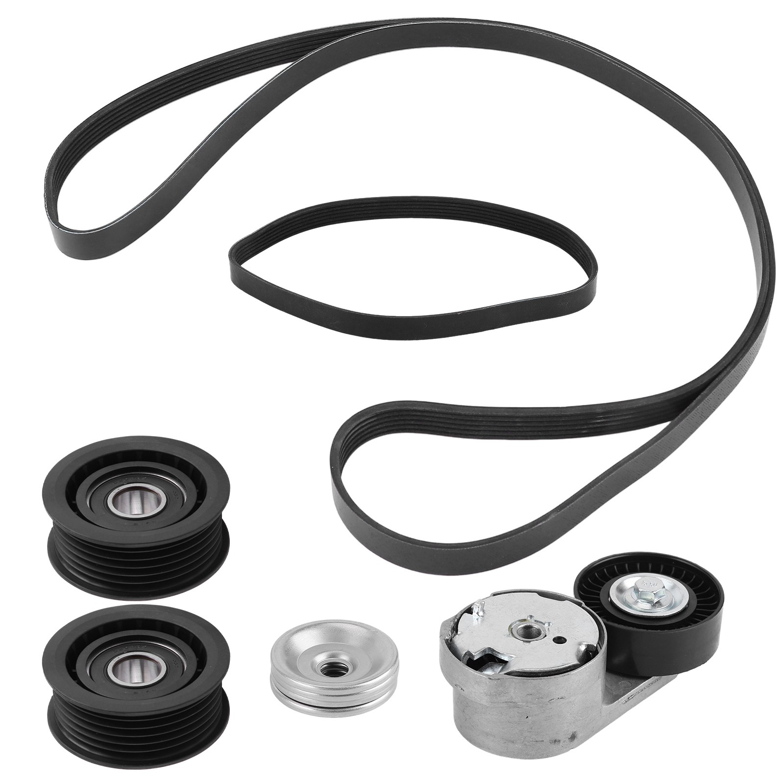 For Maserati Ghibli Levante Quattroporte 3.0 V6 Belt Tensioner Idler Pulley Kit