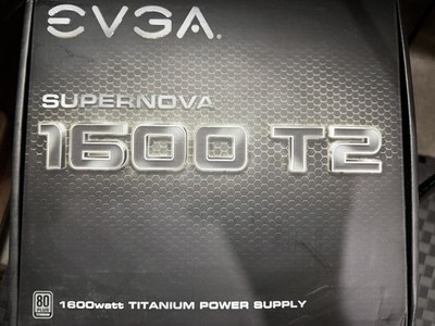 EVGA Supernova 1600 T2 80 Plus Titanium 1600W Fully Modular PSU + Power cable