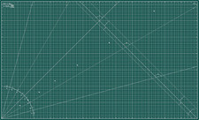 Cutting Mat 36X60 Green, Extra Large Self Healing Cutting Mat 36 X 60 Inch, 5-Pl