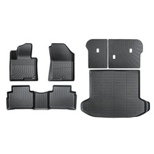 All-Weather TPE Car Floor Mats Cargo Mat Full Set for 2023-2025 Kia Sportag...