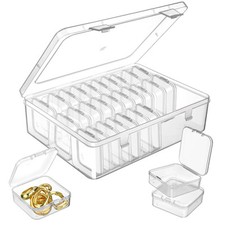 Small Bead Storage Containers 30 Pieces Plastic Storage Organizers Stackable ...