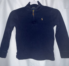 Polo Ralph Lauren 1/4 ZIP Pullover Sweater Boys Size 7 PRE-OWNED