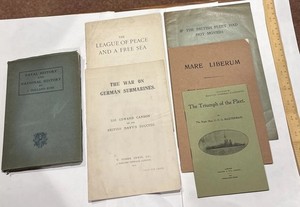 British Military Wartime Pamphlets WW1 Navel History Submarine Fleet