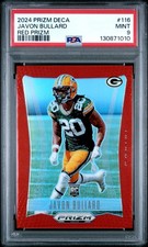 2024 PANINI PRIZM DECA RED PRIZM #116 JAVON BULLARD 87/199 PSA 9